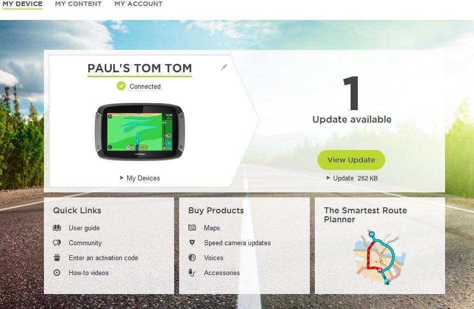 tomtom mydrive connect very slow download